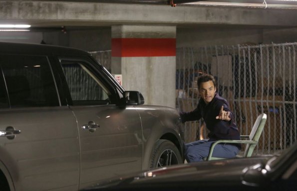 NEW GIRL:  Nick (Jake Johnson) fights to win a newly discovered parking space in the gang's the building in the &quot;Parking Spot&quot; episode of NEW GIRL airing Tuesday, Feb. 19 (9:00-9:30 PM ET/PT) on FOX. &#xa9;2013 Fox Broadcasting Co.  Cr: Patrick McElhenney/FOX