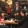 NEW GIRL:  Jess (Zooey Deschanel, L) and Nick (Jake Johnson, R) run into Russell (guest star Dermot Mulroney, C) in the "First Date" episode of NEW GIRL airing on a special night, Thursday, April 4 (9:00-9:30 PM ET/PT) on FOX.  ©2013 Fox Broadcasting Co.  Cr:  Adam Taylor/FOX