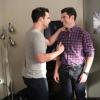 NEW GIRL:  Nick (Jake Johnson, L) finds out a shocking secret from Schmidt (Max Greenfield, R) in the "Double Date" episode of NEW GIRL airing Tuesday, Oct. 1 (9:00-9:30 PM ET/PT) on FOX.  ©2013 Fox Broadcasting Co.  Cr: Adam Taylor/FOX