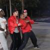 NEW GIRL:  After a long night out, Winston (Lamorne Morris, L), Nick (Jake Johnson, second from L) and Schmidt (Max Greenfield, second from R) support Coach (guest star Damon Wayans, Jr., C) when he confronts his ex-girlfriend's new boyfriend (guest star Greg Vrotsos, R) in the &quot;Coach&quot; episode of NEW GIRL airing Tuesday, Nov. 5 (9:00-9:30 PM ET/PT) on FOX.  &#xa9;2013 Fox Broadcasting Co.  Cr:  Adam Taylor/FOX