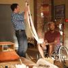 NEW GIRL:  Schmidt (Max Greenfield, L) helps Winston (Lamorne Morris, R) after he hurts his ankle in the &quot;Menus&quot; episode of NEW GIRL airing Tuesday, Nov. 12 (9:00-9:30 PM ET/PT) on FOX. &#xa9;2013 Fox Broadcasting Co.  Cr:  Greg Gayne/FOX