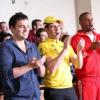 NEW GIRL:  In a flashback, Nick (Jake Johnson, L), Schmidt (Max Greenfield, C) and Coach (Damon Wayans, Jr., R) watch Winston's basketball game in the &quot;Stuck in the Bar&quot; episode of NEW GIRL airing Tuesday, Jan. 7 (9:00-9:30 PM ET/PT) on FOX.  &#xa9;2013 Fox Broadcasting Co.  Cr:  Adam Taylor/FOX