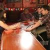 NEW GIRL:  When Jess (Zooey Deschanel, L) has 20 minutes to decide if she wants to take a new job, the gang (L-R:  Lamorne Morris, Max Greenfield, Jake Johnson and Damon Wayans, Jr.) help her decide by telling her how they each chose their own career in the &quot;Stuck in the Bar&quot; episode of NEW GIRL airing Tuesday, Jan. 7 (9:00-9:30 PM ET/PT) on FOX.  &#xa9;2013 Fox Broadcasting Co.  Cr:  Adam Taylor/FOX
