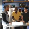NEW GIRL:  L-R:  Coach (Damon Wayans, Jr.), Winston (Lamorne Morris) and Schmidt (Max Greenfield) pick up the wrong cake for Jess in the &quot;Birthday&quot; episode of NEW GIRL airing Tuesday, Jan. 21 (9:00-9:30 PM ET/PT) on FOX.  &#xa9;2013 Fox Broadcasting Co.  Cr:  Patrick McElhenney/FOX