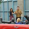 NEW GIRL:  Jess (Zooey Deschanel, L) and Nick (Jake Johnson, R) run into Nick's ex-girlfriend, Caroline (guest star Mary Elizabeth Ellis, C) in the &quot;Exes&quot; episode of NEW GIRL airing Tuesday, Feb. 3 (9:00-9:30 PM ET/PT) on FOX.  &#xa9;2014 Fox Broadcasting Co.  Cr: Ray Mickshaw/FOX