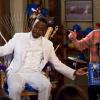 NEW GIRL: Winston (Lamorne Morris, L) and Nick (Jake Johnson, R) take the stage for Winston's &quot;Honey Roast&quot; in the &quot;Big News&quot; episode of NEW GIRL airing Tuesday, April 15 (9:00-9:30 PM ET/PT) on FOX. &#xa9;2014 Fox Broadcasting Co. Cr: Jennifer Clasen/FOX