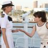NEW GIRL: Jess (Zooey Deschanel, R) greets Captain Jan Nortis (guest star Kerri Kenney-Silver, L) in the &quot;Cruise&quot; Season Finale episode of NEW GIRL airing Tuesday, May 6 (9:00-9:30 PM ET/PT) on FOX. &#xa9;2014 Fox Broadcasting Co. Cr: Patrick McElhenney/FOX