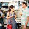 NEW GIRL:  Jess (Zooey Deschanel, L) tries her hand at dating via mobile apps when she meets Bradley (guest star Chris Witaske, R) in the "Dice" episode of NEW GIRL airing Tuesday, Sept. 23 (9:00-9:30 PM ET/PT) on FOX.  ©2014 Fox Broadcasting Co.  Cr:  Greg Gayne/FOX