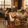 NEW GIRL:  Jess (Zooey Deschanel, second from L) and Cece (Hannah Simone, L) have brunch with Jess' dad (guest star Rob Reiner, second from R) and his new girlfriend (guest star Kaitlin Olson, R) in the "Julie Beckman's Older Sister" episode of NEW GIRL airing Tuesday, Sept. 30 (9:00-9:30 PM ET/PT) on FOX.  ©2014 Fox Broadcasting Co.  Cr:  Patrick McElhenney/FOX