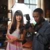NEW GIRL:  Cece (Hannah Simone, L) and Winston (Lamorne Morris, R) pit Schmidt and Coach against each other to see who is the best male model in the "Micro" episode of NEW GIRL airing Tuesday, Oct. 7 (9:00-9:30 PM ET/PT) on FOX.  ©2014 Fox Broadcasting Co.  Cr:  Ray Mickshaw/FOX