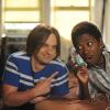NEW GIRL:  In a flashback, Nick (Jake Johnson, L) gets pointers from Winston (Lamorne Morris, R) on how to talk to girls on the phone in the "Landline" episode of NEW GIRL airing Tuesday, Oct. 14 (9:00-9:30 PM ET/PT) on FOX.  ©2014 Fox Broadcasting Co.  Cr:  Ray Mickshaw/FOX