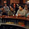 NEW GIRL: Coach (Damon Wayans Jr., second from L) asks the guys for advice in impressing a new girl in the "Walk of Shame" episode of NEW GIRL airing Tuesday, March 3 (9:00-9:30 PM ET/PT) on FOX. Also Pictured L-R: Winston (Lamorne Morris), Nick (Jake Johnson) and Schmidt (Max Greenfield). ©2015 Fox Broadcasting Co. Cr: Ray Mickshaw/FOX