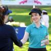 NEW GIRL:  Fawn (Zoe Lister Jones, R) takes Jess (Zooey Deschanel, L) to a charity golf tournament in the "Par 5" episode of NEW GIRL airing Tuesday, April 7 (9:00-9:30 PM ET/PT) on FOX. ©2015 Fox Broadcasting Co. Cr: Ray Mickshaw/FOX