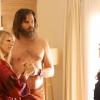 NEW GIRL: L-R: Guest star Lucy Punch, guest star David Walton and Zooey Deschanel in the "Sam Again" episode of NEW GIRL airing Tuesday, March 29 (8:00-8:30 PM ET/PT) on FOX. ©2016 Fox Broadcasting Co. Cr: Patrick McElhenney/FOX
