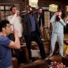 NEW GIRL: L-R: Max Greenfield, Jake Johnson, Lamorne Morris, guest star David Walton, Zooey Deschanel and Hannah Simone in the "Wedding Eve" episode of NEW GIRL airing Tuesday, May 10 (8:00-8:30 PM ET/PT) on FOX.  ©2016 Fox Broadcasting Co.  Cr: Jennifer Clasen