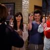 NEW GIRL: L-R: Hannah Simone, Max Greenfield and Zooey Deschanel in the "Wedding Eve" episode of NEW GIRL airing Tuesday, May 10 (8:00-8:30 PM ET/PT) on FOX.  ©2016 Fox Broadcasting Co.  Cr: Jennifer Clasen