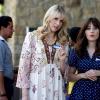NEW GIRL:  L-R: Guest star Lucy Punch and Zooey Deschanel in the “James Wonder” episode of NEW GIRL airing Tuesday, Nov. 1 (8:31-9:00 PM ET/PT) on FOX. ©2016 Fox Broadcasting Co.  Cr: Ray Mickshaw
