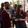 NEW GIRL:  L-R: Lamorne Morris and Zooey Deschanel in the “James Wonder” episode of NEW GIRL airing Tuesday, Nov. 1 (8:31-9:00 PM ET/PT) on FOX. ©2016 Fox Broadcasting Co.  Cr: Ray Mickshaw