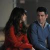 NEW GIRL:  Jess (Zooey Deschanel, L) and Schmidt (Max Greenfield, R) recap his birthday celebration in &quot;The Story of the 50&quot; Winter premiere episode of NEW GIRL, airing Tuesday, Jan. 17 (9:00-9:30 PM ET/PT) on FOX.  &#xa9;2011 Fox Broadcasting Co.  Cr:  Ray Mickshaw/FOX