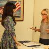 NEW GIRL: Jess (Zooey Deschanel, L) is upset after a parent-teacher conference that included Vice Principal Tanya Lamontagne (guest star Rachel Harris, R) in the &quot;Bully&quot; episode of NEW GIRL airing Tuesday, Feb. 21 (9:00-9:31 PM ET/PT) on FOX.  &#xa9;2012 Fox Broadcasting Co.  Cr:  Patrick McElhenney/FOX