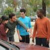 NEW GIRL:  The gang helps Nick (Jake Johnson, second from L) after he is hurt playing touch football in the &quot;Injured&quot; episode of NEW GIRL airing Tuesday, March 6 (9:00-9:30 PM ET/PT) on FOX.  (Also pictured L-R:  Zooey Deschanel, Max Greenfield and Lamorne Morris).  &#xa9;2012 Fox Broadcasting Co.  Cr:  Ray Mickshaw/FOX