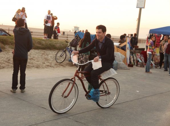 NEW GIRL:  Schmidt (Max Greenfield) tries to enjoy a bike ride in the &quot;Control&quot; episode of NEW GIRL airing Tuesday, March 13 (9:00-9:30 PM ET/PT) on FOX.   &#xa9;2012 Fox Broadcasting Co.  Cr:  Patrick McElhenney/FOX