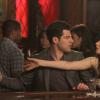 NEW GIRL:  Schmidt (Max Greenfield, L) tries to prevent Jess (Zooey Deschanel, R) from calling an old boyfriend in the &quot;Backslide&quot; episode of NEW GIRL airing Tuesday, May 1 (9:00-9:31 PM ET/PT) on FOX.  &#xa9;2012 Fox Broadcasting Co.  Cr:  Patrick McElhenney/FOX