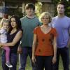 RAISING HOPE: Hope (Baylie/Rylie Cregut, L), Sabrina (Shannon Woodward, second from L), Burt (Garret Dillahunt, C), Virginia (Martha Plimpton, second from R) and JImmy (Lucas Neff, R) watch Maw Maw get taken away in the all-new &quot;Throw Maw Maw from the House, Part One&quot; episode of RAISING HOPE airing Tuesday, October 9 (8:00-8:30 PM ET/PT) on FOX. &#xa9;2012 Fox Broadcasting Co. CR: Jordin Althaus/FOX