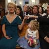 RAISING HOPE: Virginia (Martha Plimpton, L), Hope (Baylie/Rylie Cregut, C) and Barney (Gregg Binkley, R) attend Sabrina and Jimmy's wedding in the &quot;Modern Wedding&quot; episode of RAISING HOPE airing Tuesday, Jan. 29 (8:00-8:30 PM ET/PT) on FOX. &#xa9;2013 Fox Broadcasting Co. CR: Greg Gayne/FOX