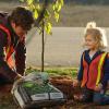 RAISING HOPE: Jimmy (Lucas Neff, L) and Hope (Baylie/Rylie Cregut, R) plant a tree in the &quot;Arbor Daze&quot; episode of RAISING HOPE airing Tuesday, Feb. 19 (8:00-8:30 PM ET/PT) on FOX. &#xa9;2013 Fox Broadcasting Co. CR: Ray Mickshaw/FOX