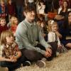 RAISING HOPE: Jimmy (Lucas Neff, second from L), Hope (Baylie/Rylie Cregut) and Sabrina (Shannon Woodward, R) listen to an impromptu performance at Hope's birthday party in &quot;Making The Band,&quot; the first of two back-to-back episodes of RAISING HOPE airing Tuesday, Feb. 26 (8:00-8:30 PM ET/PT) on FOX. &#xa9;2013 Fox Broadcasting Co. CR: Greg Gayne/FOX