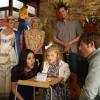 RAISING HOPE: The Chances throw a birthday party for Hope in &quot;Making The Band,&quot; the first of two back-to-back episodes of RAISING HOPE airing Tuesday, Feb. 26 (8:00-8:30 PM ET/PT) on FOX. Pictured L-R: Guest star Jaime Pressly, Shannon Woodward, Martha Plimpton, Baylie/Rylie Cregut, Garret Dillahunt, Lucas Neff and guest star Nadine Velazquez. &#xa9;2013 Fox Broadcasting Co. CR: Greg Gayne/FOX