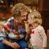 RAISING HOPE: Maw Maw (Cloris Leachman, L) and Hope (Baylie/Rylie Cregut, R) share an onion ring in the all-new &quot;Lord of the Ring&quot; episode of RAISING HOPE airing Tuesday, Jan. 15 (8:00-8:30 PM ET/PT) on FOX. &#xa9;2012 Fox Broadcasting Co. CR: Greg Gayne/FOX