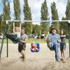 RAISING HOPE: Jimmy Chance (Lucas Neff, second from R) is a well-meaning screw-up trying his best to raise his infant daughter with the help of the eccentric family who did a less-than-stellar job of raising him in RAISING HOPE premiering Tuesday, Sept. 21 (9:00-9:30 PM ET/PT) on FOX. Also Pictured:  Martha Plimpton (L), Garret Dillahunt (second from L) and Shannon Woodward (R). ©2010 Fox Broadcasting Co. Cr: Matthias Clamer/FOX