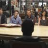 BREAKING IN:  The team (L-R:  guest star Trevor Moore, Bret Harrison, Christian Slater, Odette Annalbe and Alphonso McAuley) listens to guest star Mike Tyson in &quot;21.0 Jump Street&quot; the season finale episode of BREAKING IN airing Wednesday, May 18 (9:30-10:00 PM ET/PT) on FOX.  &#xa9;2011 Fox Broadcasting Co.  Cr:  Patrick Wymore/FOX