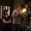RAISING HOPE: Sabrina (Shannon Woodward, L) and Jimmy (Lucas Neff, C) are shocked by Burt's (Garret Dillahunt, R) story in the &quot;Kidnapped,&quot; episode of RAISING HOPE airing Tuesday, Oct. 4 (9:30-10:00 PM ET/PT) on FOX. &#xa9;2011 Fox Broadcasting Co. Cr: Ray Mickshaw