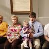 RAISING HOPE: Virginia (Martha Plimpton, L), Maw Maw (Cloris Leachman, second from L), Hope (Baylie/Rylie Cregut, C) JImmy (Lucas Neff, second from R) and Burt (Garett Dillahunt, R) attend Hope's custody hearing in &quot;I Want My Baby Back, Baby Back, Baby Back,&quot; the Season Two finale episode of RAISING HOPE airing Tuesday, April 17 (9:31-10:00 PM ET/PT) on FOX. &#xa9;2012 Fox Broadcasting Co. Cr: Greg Gayne
