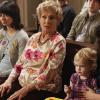 RAISING HOPE: Shelley (Kate Micucci, L), Maw Maw (Cloris Leachman, second from L), Hope (Baylie/Rylie Cregut, second from R) and Sabrina (Shannon Woodward, R) attend Hope's custody hearing in &quot;I Want My Baby Back, Baby Back, Baby Back,&quot; the Season Two finale episode of RAISING HOPE airing Tuesday, April 17 (9:31-10:00 PM ET/PT) on FOX. &#xa9;2012 Fox Broadcasting Co. Cr: Greg Gayne