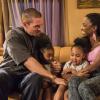 Steve Howey as Kev and Shanola Hampton as V in SHAMELESS (Season 9, Episode 02, "Mo White for President"). - Photo: Paul Sarkis/SHOWTIME - Photo ID: SHAMELESS_902_1061
