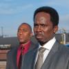 SONS OF ANARCHY Sovereign -- Episode 501 (Season Premiere, Tuesday, September 11, 10:00 pm e/p) -- Pictured: (L-R): Derek Anthony as Goodman, Harrold Perrineau as Damon Pope -- CR: Prashant Gupta/FX