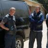 SONS OF ANARCHY Orca Shrugged -- Episode 505 (Airs Tuesday, October 9, 10:00 pm e/p) -- Pictured: (L-R) Theo Rossi as Juan Carlos 'Juice' Ortiz, Charlie Hunnam as Jackson 'Jax' Teller, David Labrava as Happy, Tommy Flanagan as Filip 'Chibs' Telford -- CR: Prashant Gupta/FX