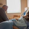 SONS OF ANARCHY-- Ablation -- Episode 508 (Airs Tuesday, October 30, 10:00 pm e/p) -- Pictured: (L-R) Ron Perlman as Clarence 'Clay' Morrow, Katey Sagal as Gemma Teller-Morrow  -- CR: Prashant Gupta/FX