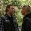 SONS OF ANARCHY Salvage -- Episode 606 -- Airs Tuesday, October 15, 10:00 pm e/p) -- Pictured: (L-R) Charlie Hunnam as Jackson 'Jax' Teller, Theo Rossi as Juan Carlos 'Juice' Ortiz -- CR: Prashant Gupta/FX