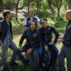 SONS OF ANARCHY Salvage -- Episode 606 -- Airs Tuesday, October 15, 10:00 pm e/p) -- Pictured: (L-R) Niko Nicotera as Ratboy, David Labrava as Happy Lowman, Kim Coates as Alex 'Tig' Trager, Tommy Flanagan as Filip 'Chibs' Telford, Theo Rossi as Juan Carlos 'Juice' Ortiz -- CR: Prashant Gupta/FX