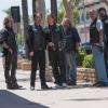 SONS OF ANARCHY -- "Black Widower" -- Episode 701 -- Airs Tuesday, September 9, 10:00 pm e/p) -- Pictured: (L-R) Kim Coates as Alex 'Tig' Trager, Tommy Flanagan as Filip 'Chibs' Telford, Charlie Hunnam as Jackson "Jax" Teller, Mark Boone Junior as Robert 'Bobby' Munson, David Labrava as Happy, Rusty Coons as Quinn. CR: Prashant Gupta/FX
