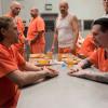 SONS OF ANARCHY -- "Black Widower" -- Episode 701 -- Airs Tuesday, September 9, 10:00 pm e/p) -- Pictured: (L-R) Charlie Hunnam as Jax Teller, Marilyn Manson as Ron Tully. CR: Prashant Gupta/FX