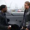 SONS OF ANARCHY -- "Playing with Monsters" -- Episode 703 -- Airs Tuesday, September 23, 10:00 pm e/p) -- Pictured: (L-R) Rich Paul as Chester, Charlie Hunnam as Jackson "Jax" Teller. CR: Michael Becker/FX