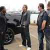 SONS OF ANARCHY -- "Playing with Monsters" -- Episode 703 -- Airs Tuesday, September 23, 10:00 pm e/p) -- Pictured: (L-R) Rich Paul as Chester, Charlie Hunnam as Jackson "Jax" Teller, Tommy Flanagan as Filip 'Chibs' Telford, Kim Coates as Alex 'Tig' Trager, David Labrava as Happy. CR: Michael Becker/FX