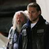 SONS OF ANARCHY -- "Smoke 'em if You Got 'em" -- Episode 706 -- Airs Tuesday, October 17, 10:00 pm e/p) -- Pictured: (L-R) Mark Boone Junior as Bobby Munson, Charlie Hunnam as Jax Teller.  CR: Prashant Gupta/FX