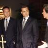 SUITS -- "Shadow Of A Doubt" Episode 305 -- Pictured: (l-r) Patrick J. Adams as Michael Ross, Gary Cole as Cameron Dennis -- (Photo by: Ian Watson/USA Network)